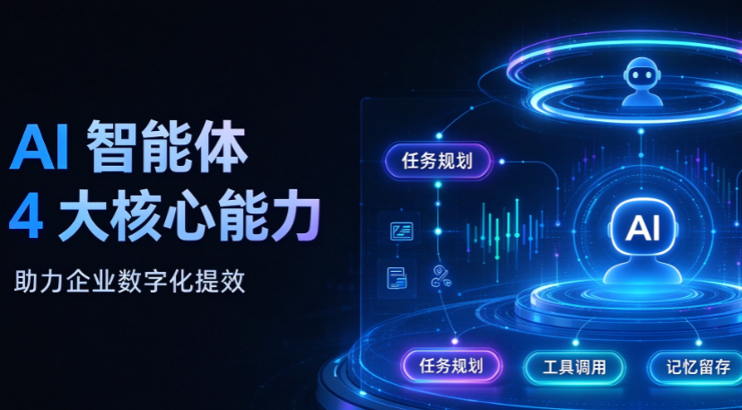 AI 智能体 4 大核心能力，助力企业数字化提效